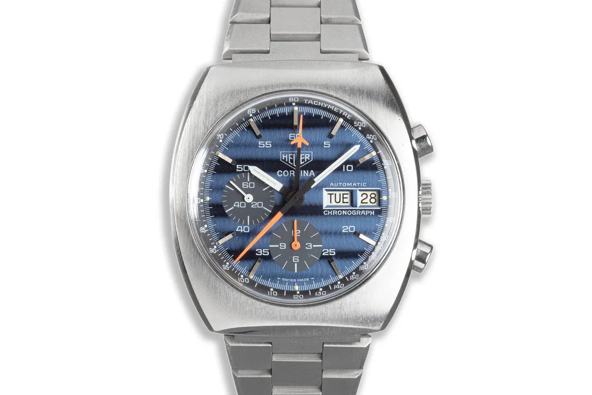 Heuer Cortina with Blue Dial