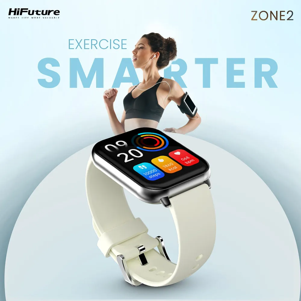 HiFuture Zone2 Everyday Wireless Calling Smartwatch For Android 4.4/iOS9 (Silver)