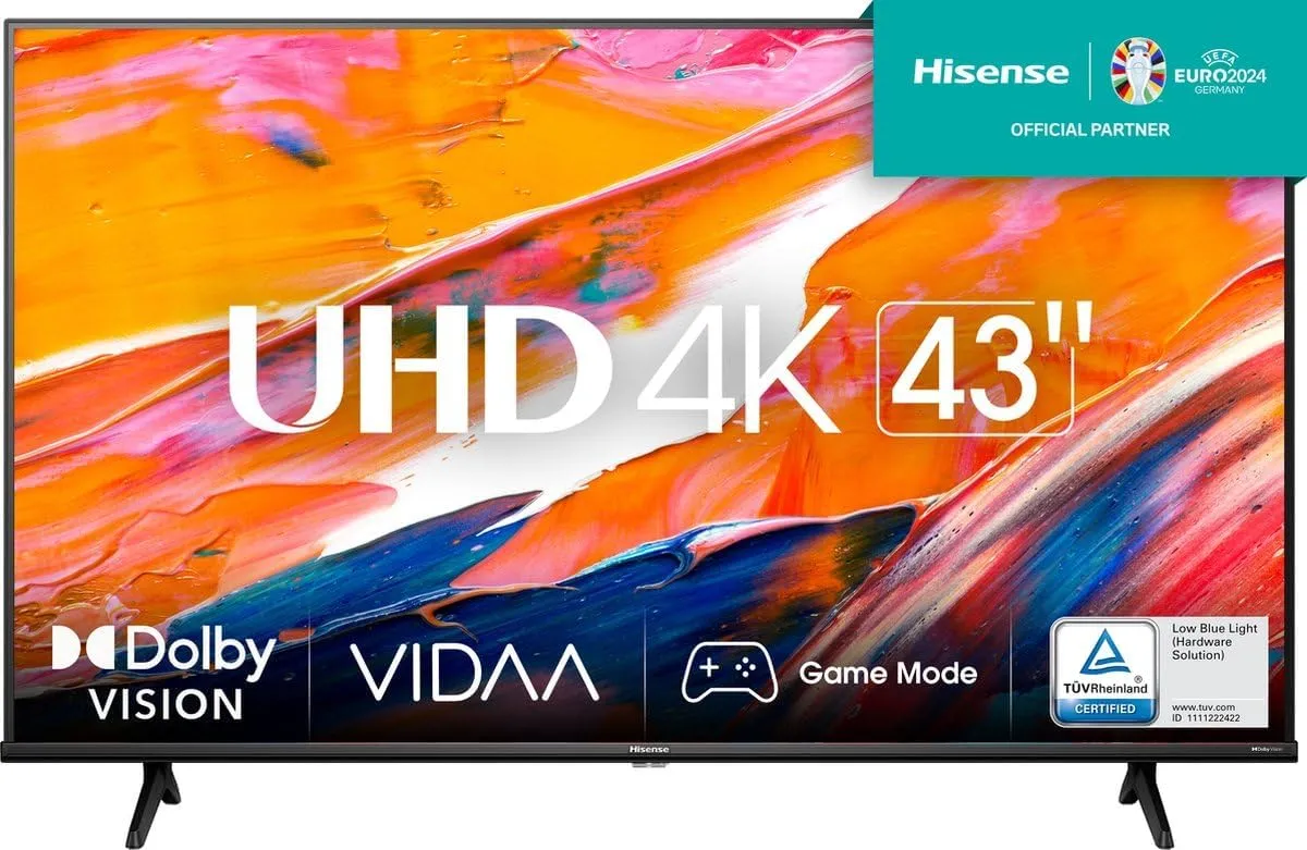 Hisense A6K UHD Smart TV, 43"