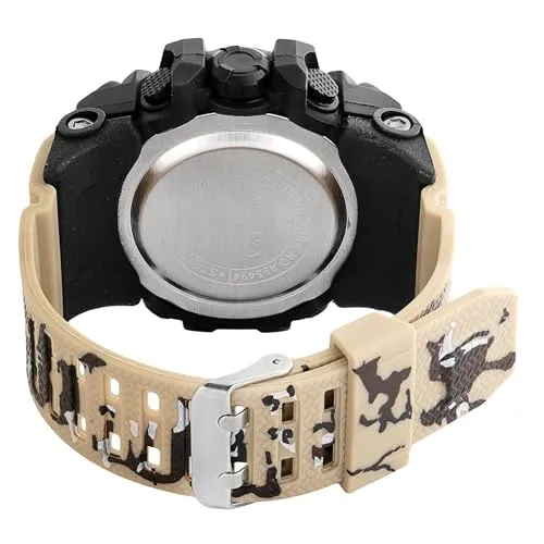 Invicta Resin Digital Essentials Unisex Grey Dial Beige Band Watch Acw435-005