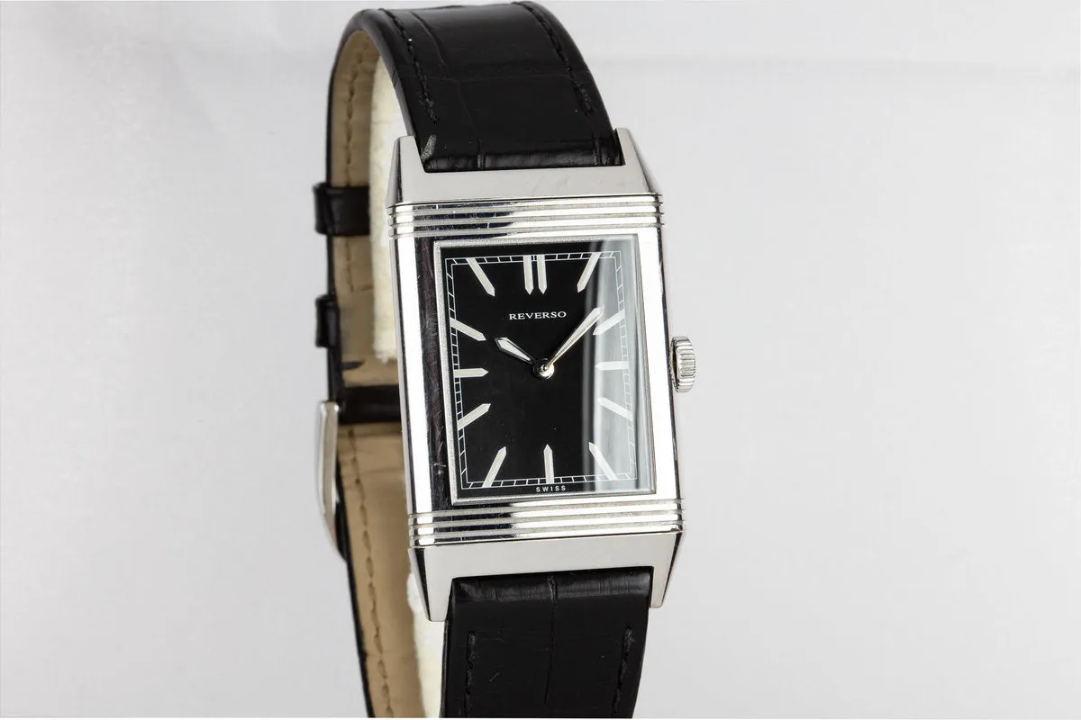 Jaeger LeCoultre Reverso 277.8.62 Black Dial with Box