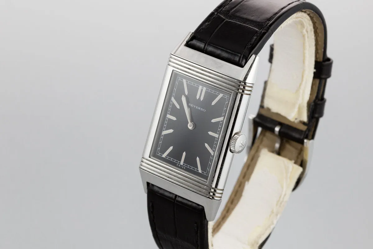 Jaeger LeCoultre Reverso 277.8.62 Black Dial with Box