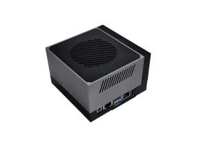 Jetson AGX Orin 32GB H01 Kit with Jetson AGX Orin 32GB Module, 200 TOPs, Wi-Fi, Bluetooth, Aluminum case with cooling fan, Pre-installed JetPack System