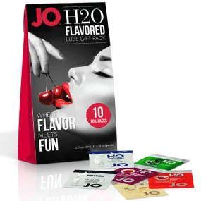 JO H2O FLAVORED LUBE FOIL GIFT PACK