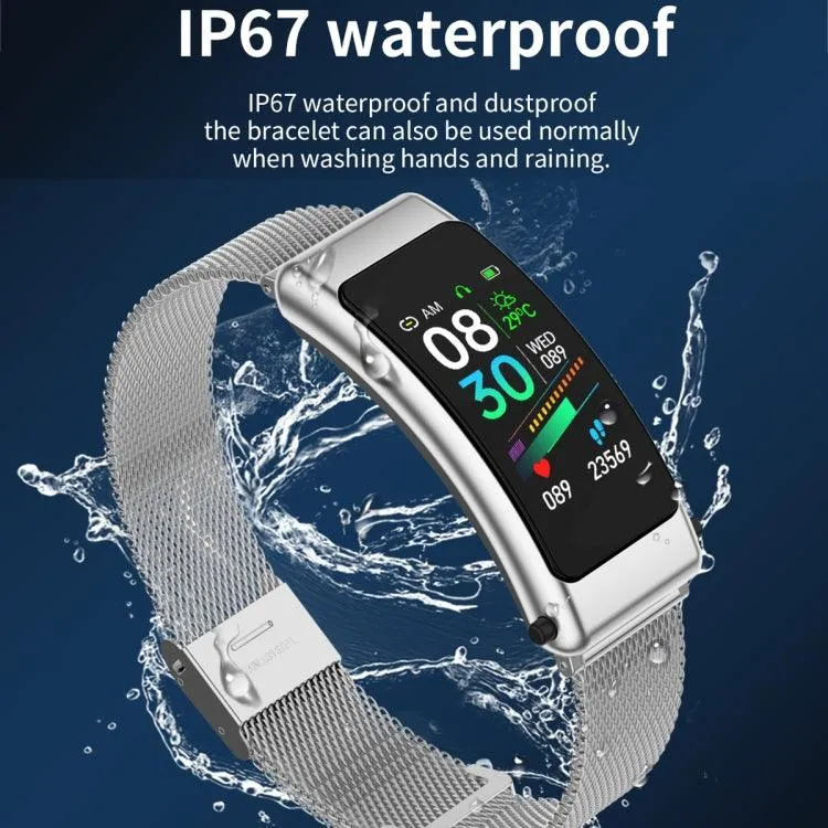 K50 1.08" Waterproof Smart Watch with Detachable Steel Band and Bluetooth Call Support