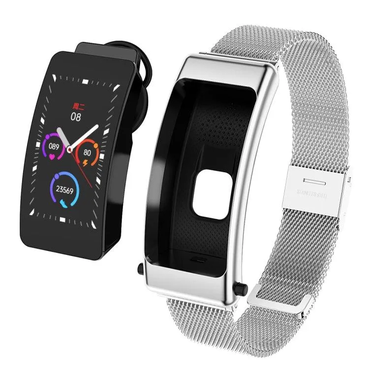 K50 1.08" Waterproof Smart Watch with Detachable Steel Band and Bluetooth Call Support