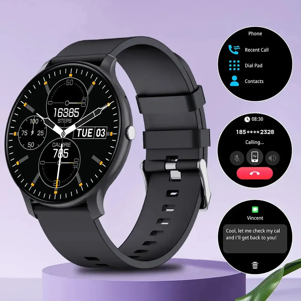 LAXASFIT Smart Watch 2.01” Bluetooth Talk Smartwatch Man Woman Pedometer 123 Sport Modes IP68 Waterproof Sports Smart Watch