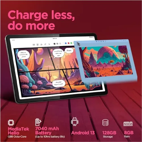 Lenovo Tab M11|8 Gb Ram,128 Gb ROM|11 Inch,90 Hz,72% Ntsc,400 Nits Fhd Display|Wi-Fi Only|Micro Sd Support Upto 1 Tb|Quad Speakers with Dolby Atmos|Octa-Core Processor|13 Mp Rear Camera,Green