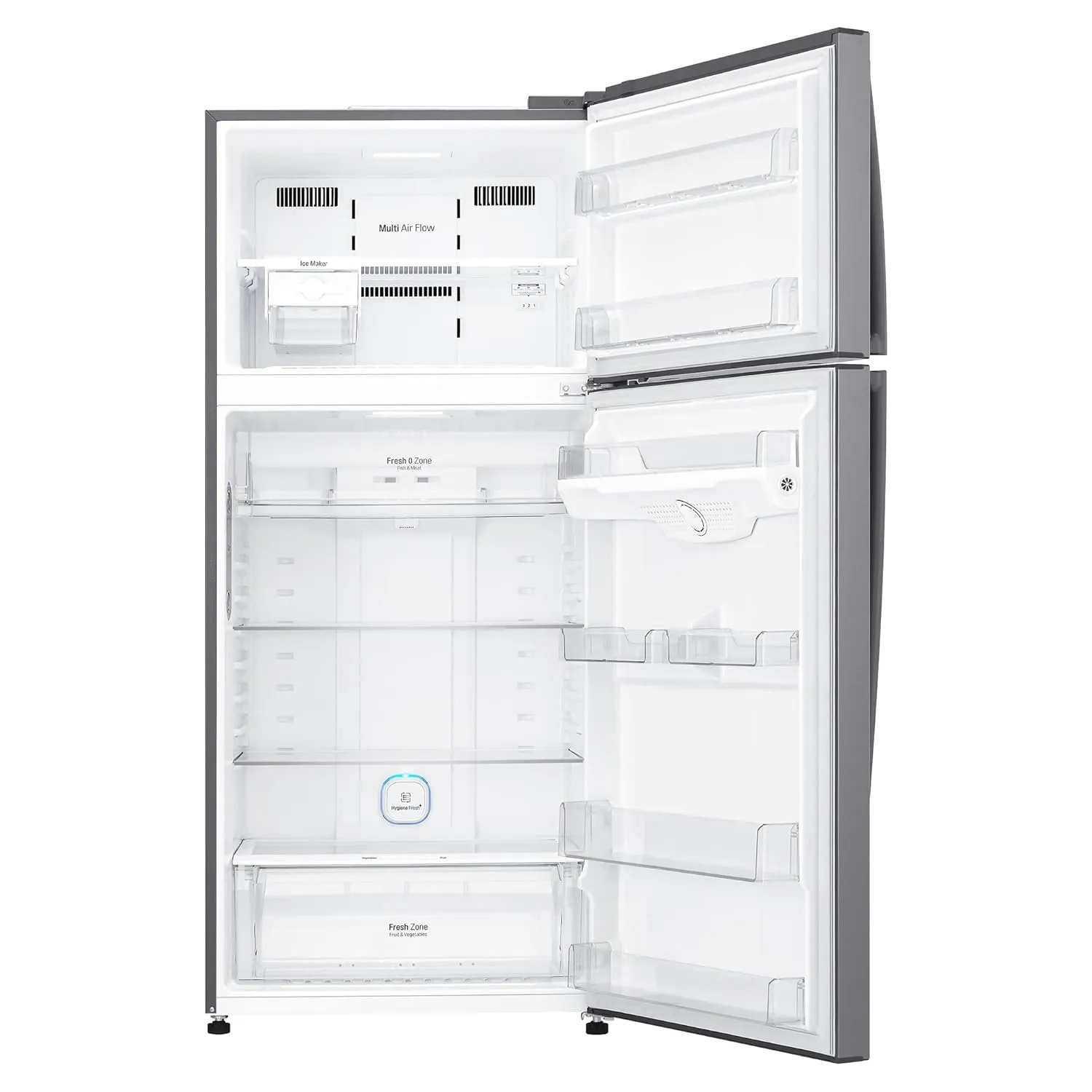 LG GN-H702HLHM 506 L 1 Star Frost Free Inverter Wi-Fi Double Door Refrigerator ( Platinum Silver3, With Hygiene Fresh  & Door Cooling )