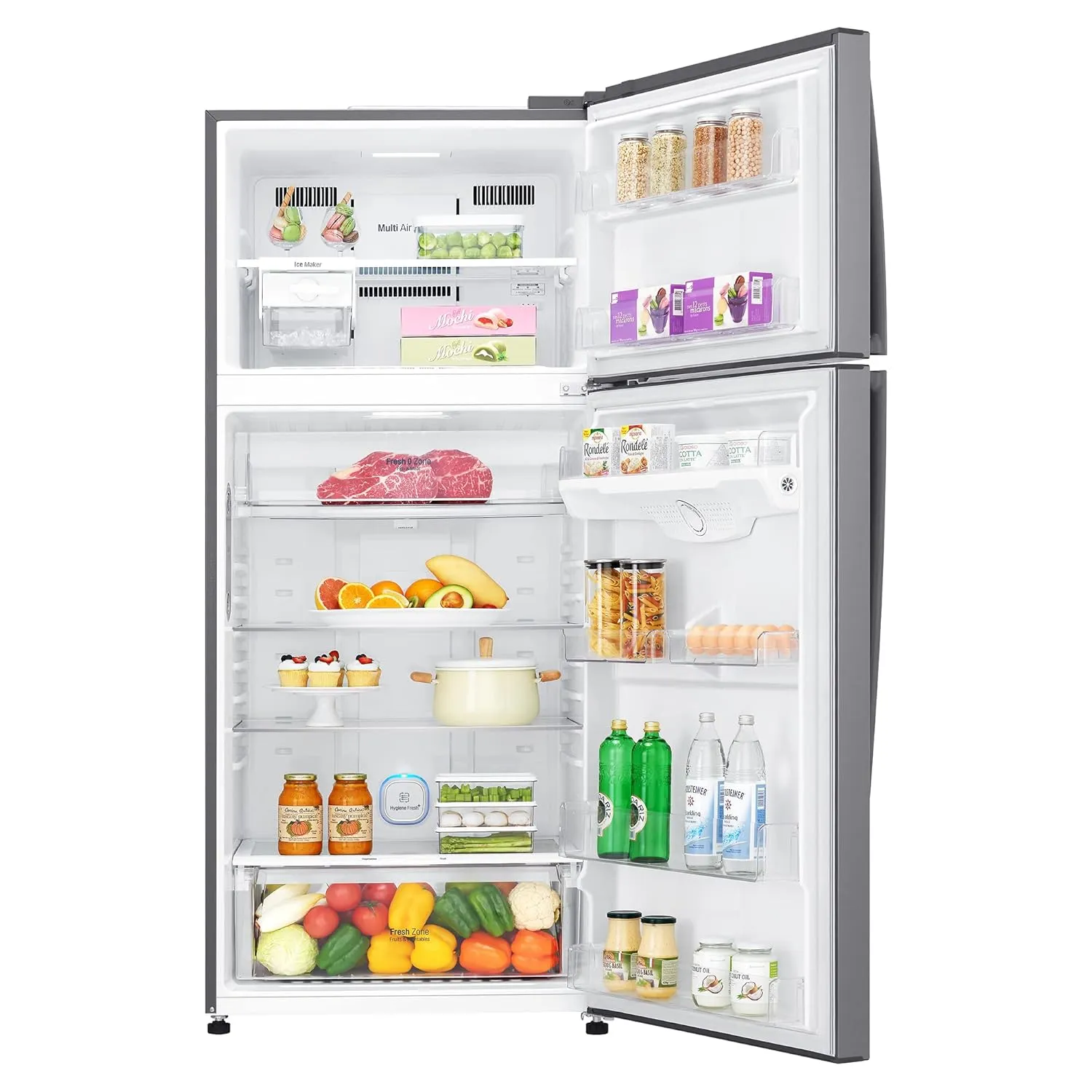 LG GN-H702HLHM 506 L 1 Star Frost Free Inverter Wi-Fi Double Door Refrigerator ( Platinum Silver3, With Hygiene Fresh  & Door Cooling )