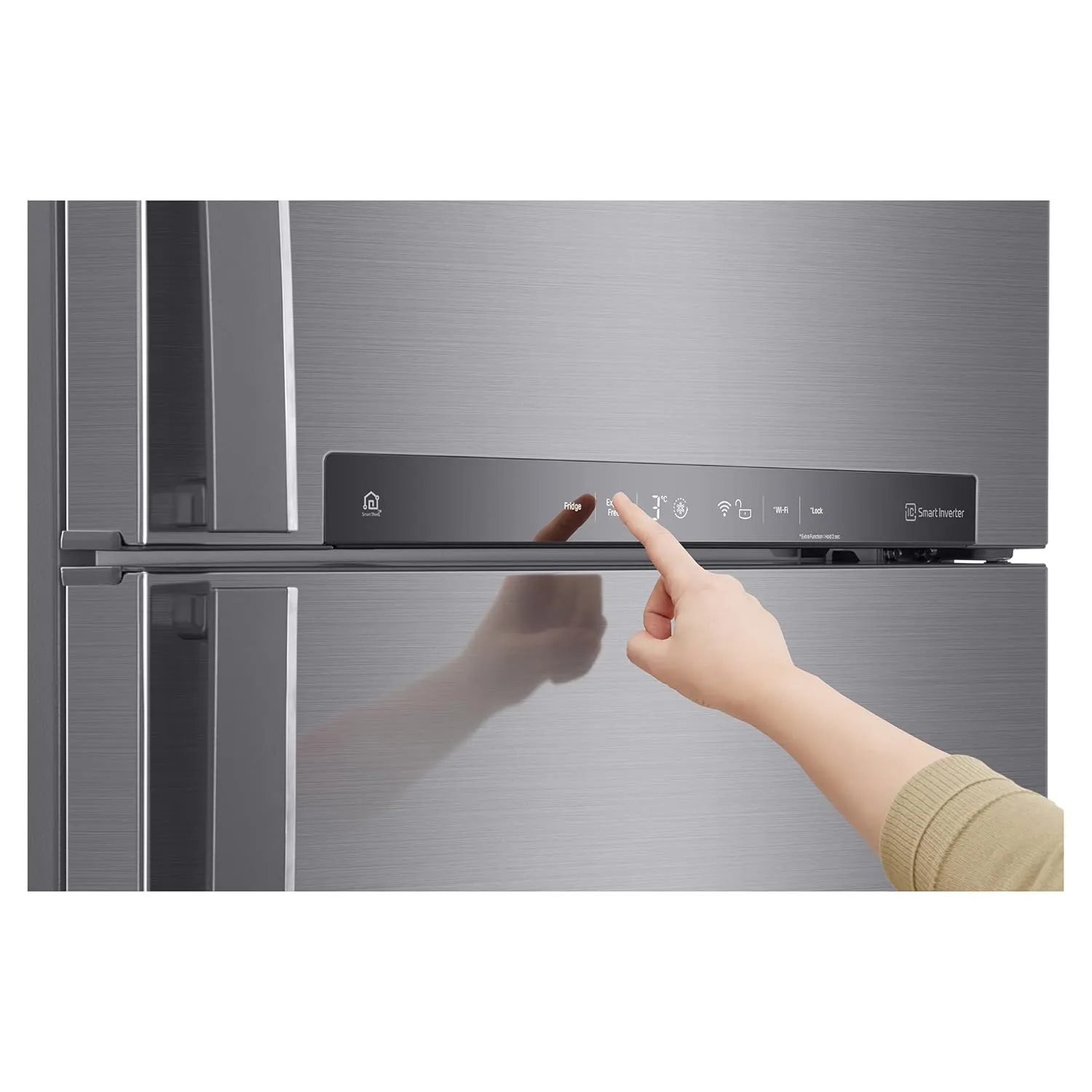 LG GN-H702HLHM 506 L 1 Star Frost Free Inverter Wi-Fi Double Door Refrigerator ( Platinum Silver3, With Hygiene Fresh  & Door Cooling )