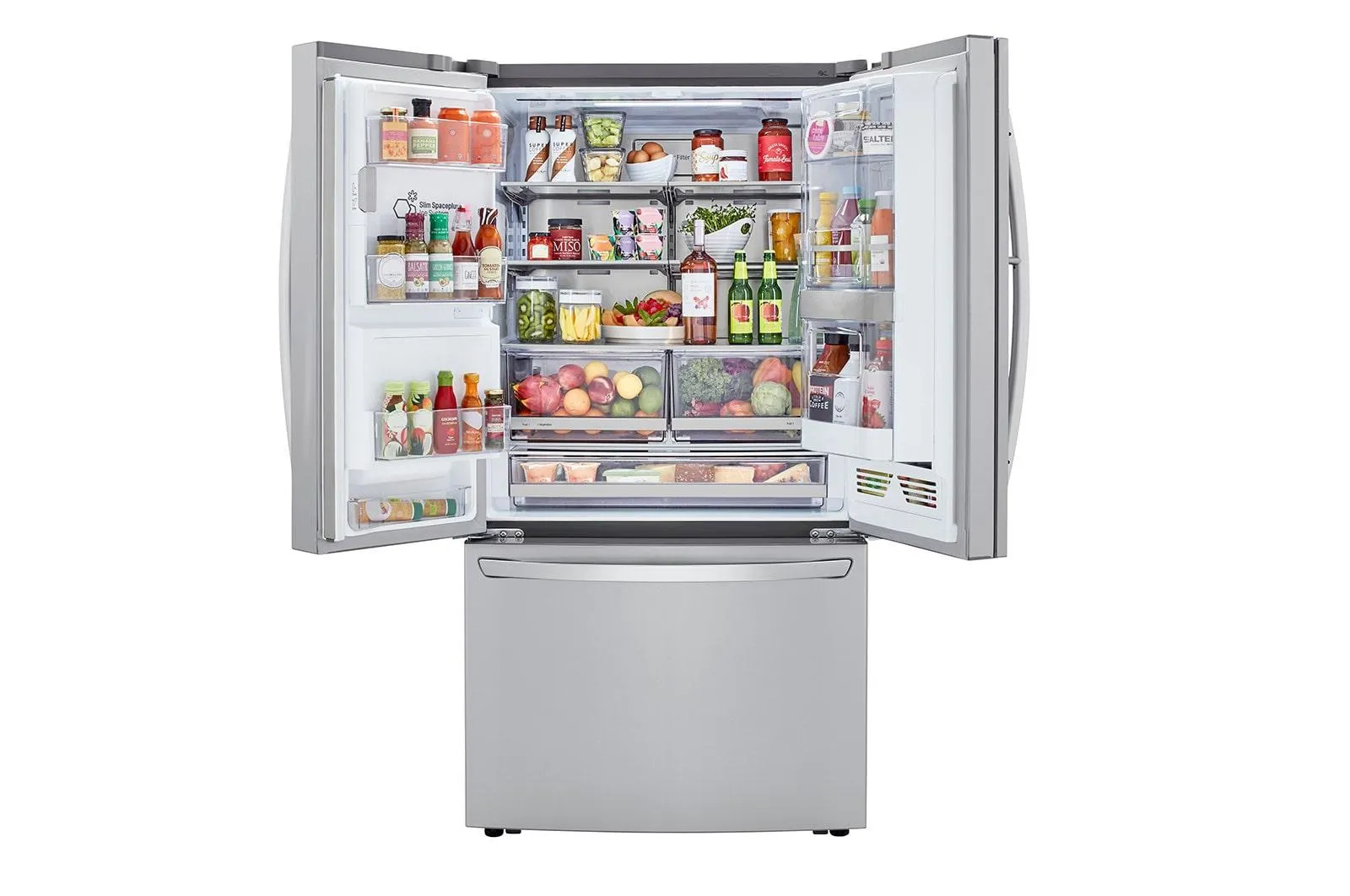 Lg LRFDC2406S 24 cu. ft. Smart wi-fi Enabled Door-in-Door® Counter-Depth Refrigerator with Craft Ice™ Maker