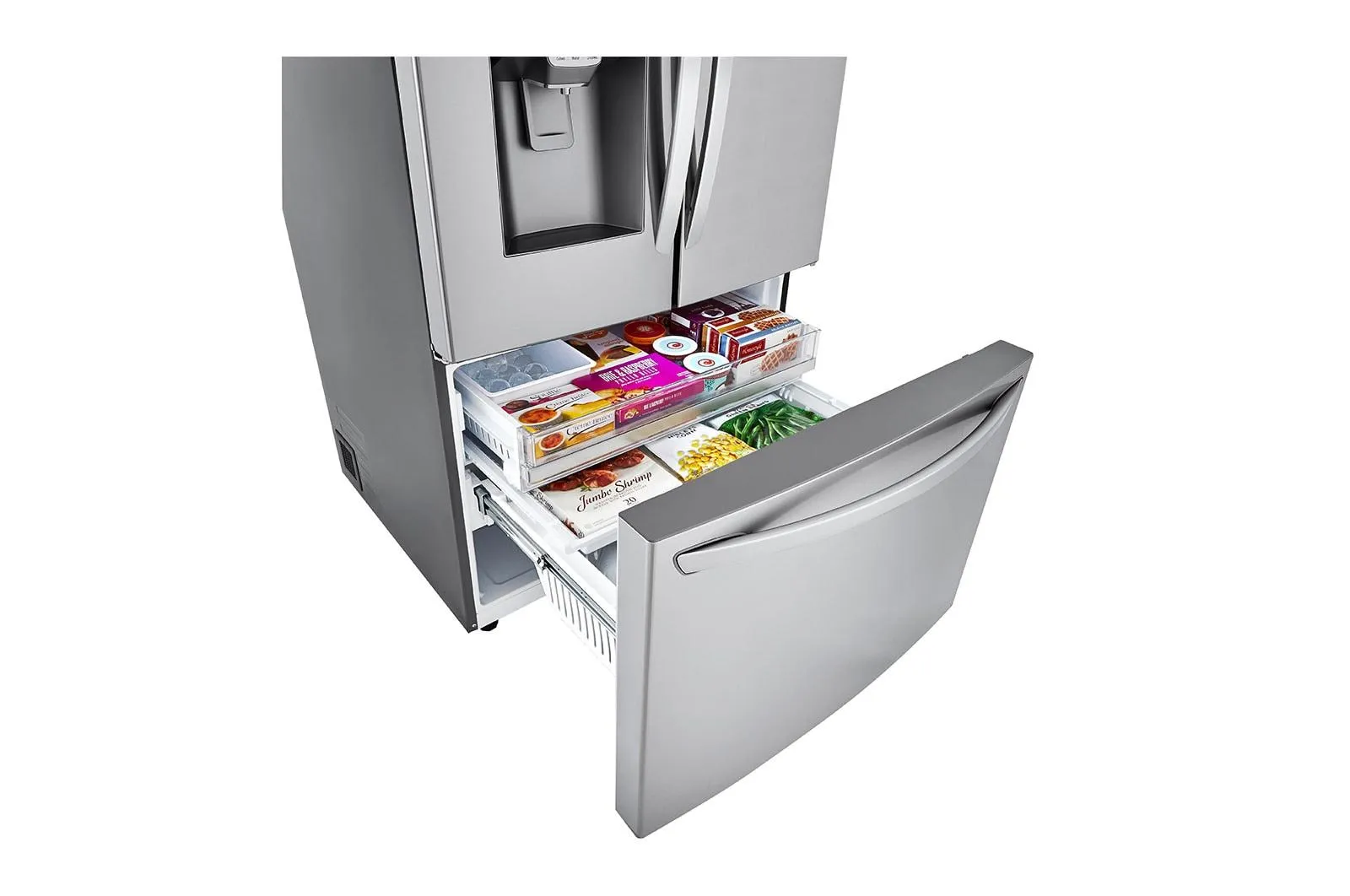 Lg LRFDC2406S 24 cu. ft. Smart wi-fi Enabled Door-in-Door® Counter-Depth Refrigerator with Craft Ice™ Maker