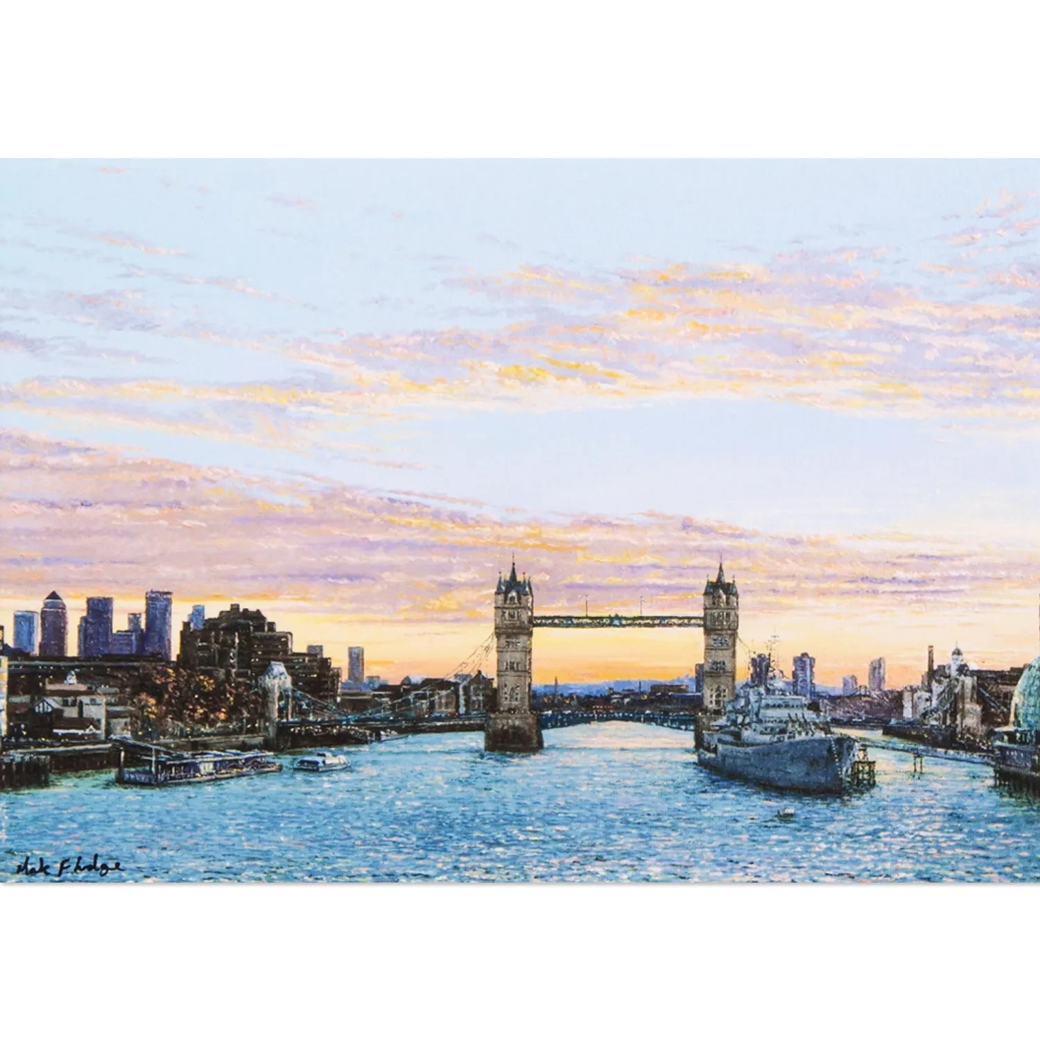 Mark F Lodge Tower Bridge Sunrise Giclee Print