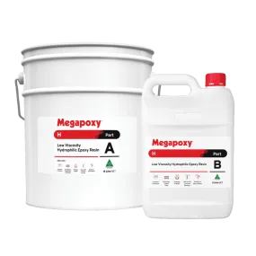 Megapoxy H Low Viscosity Epoxy Resin - Hydrophilic (2 Part Kit)