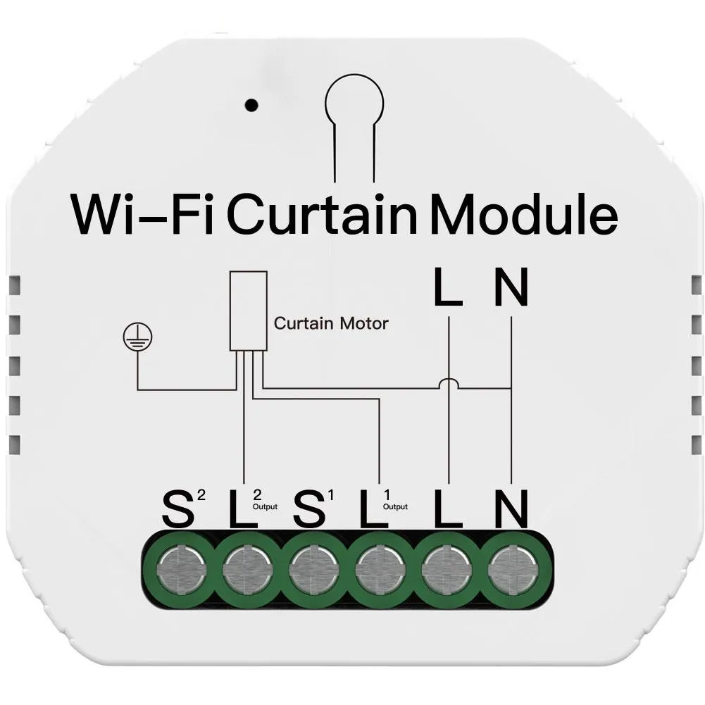 MOES WiFi Mini DIY Smart Curtain Switch Module APP Voice Control Electric Curtain Motor Relay