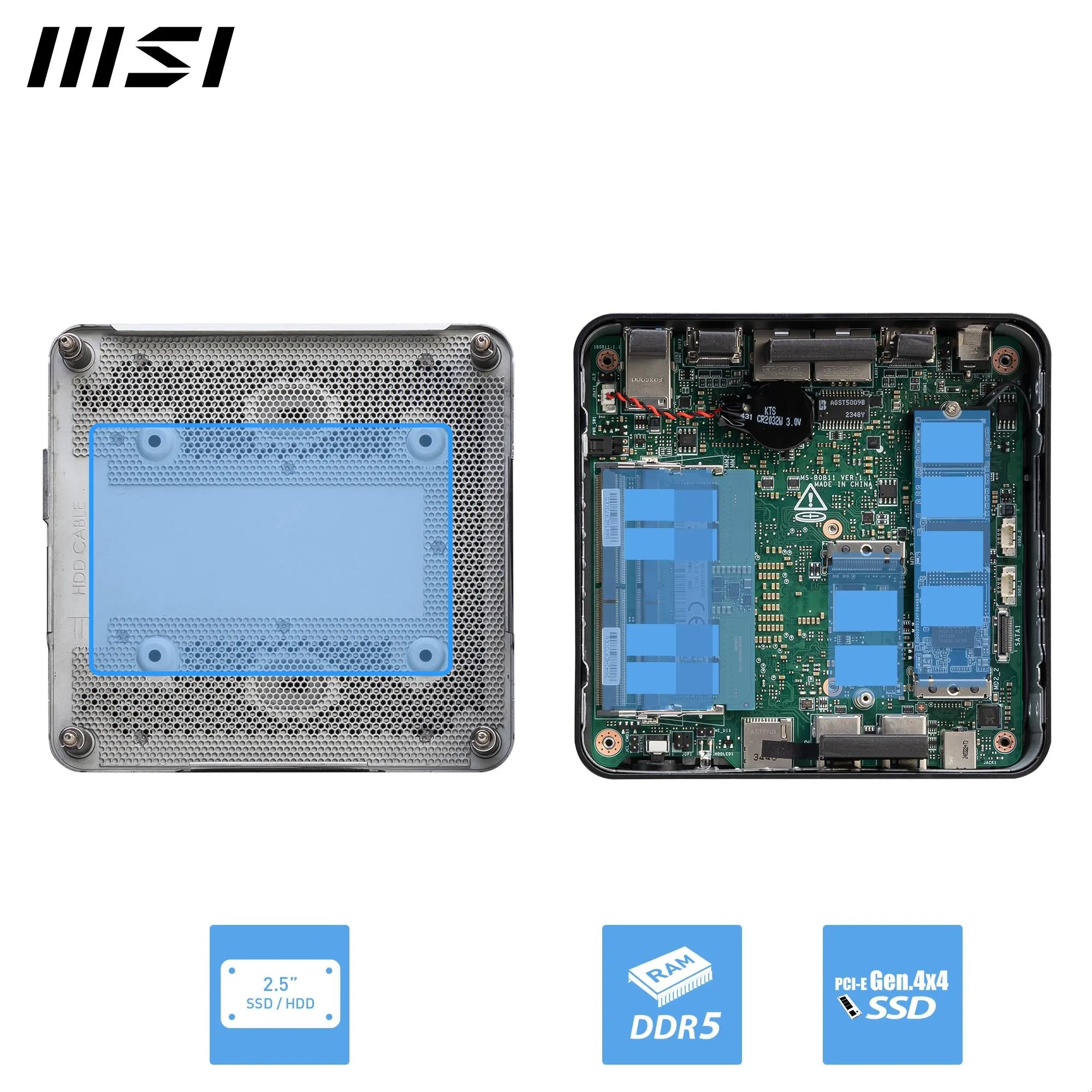 MSI Cubi NUC 1M-056AU Mini Desktop PC NUC (Intel Core 5)[1TB SSD]