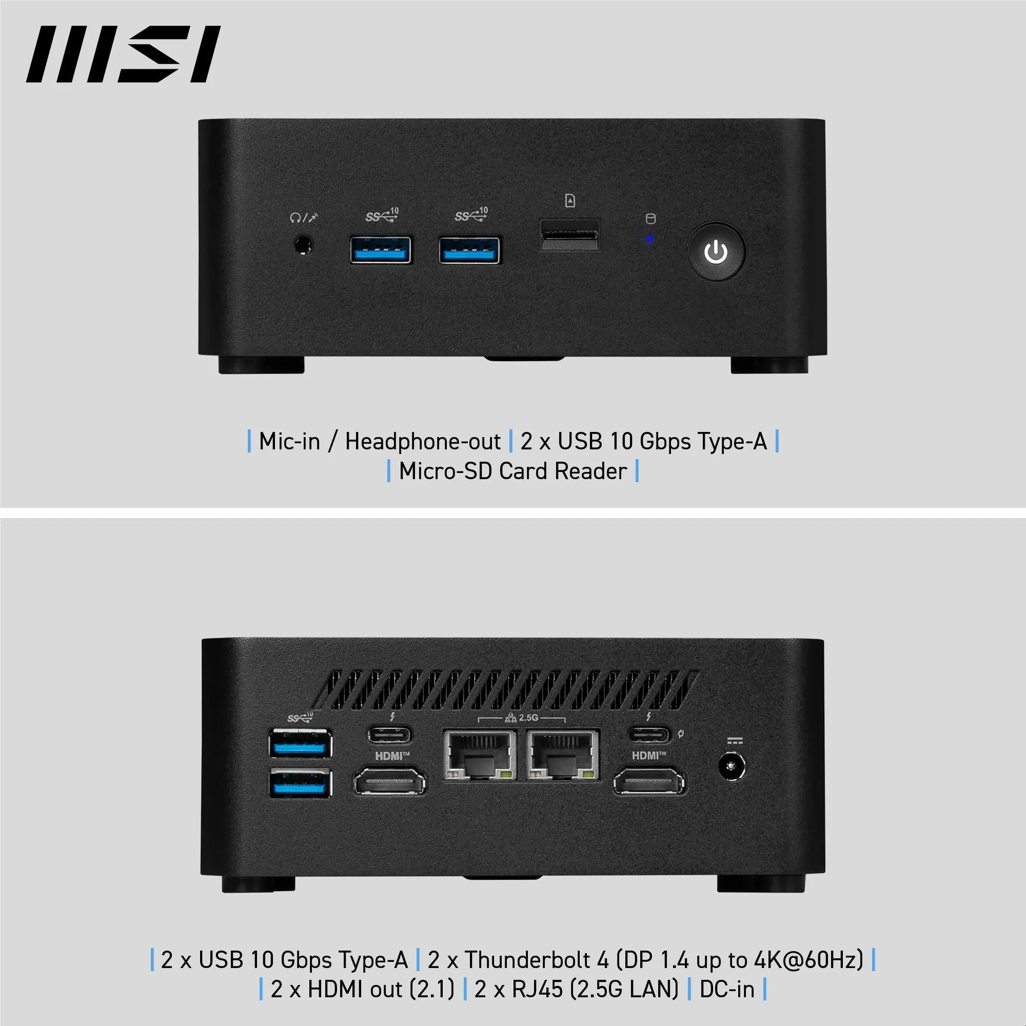 MSI Cubi NUC 1M-056AU Mini Desktop PC NUC (Intel Core 5)[1TB SSD]