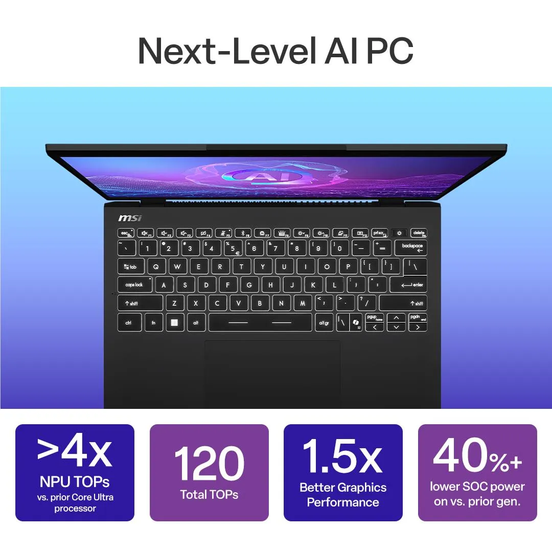 MSI Prestige 13 AI  Evo 13.3" 2.8K OLED Ultra-Lightweight Laptop (Intel Core Ultra 9) [2TB]