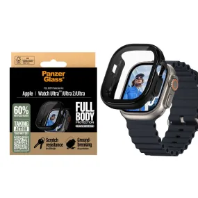 PanzerGlass Apple Watch Ultra 1/2 (49mm) Snappie Full Body Cover m. Indbygget Skærmbeskyttelse - Sort