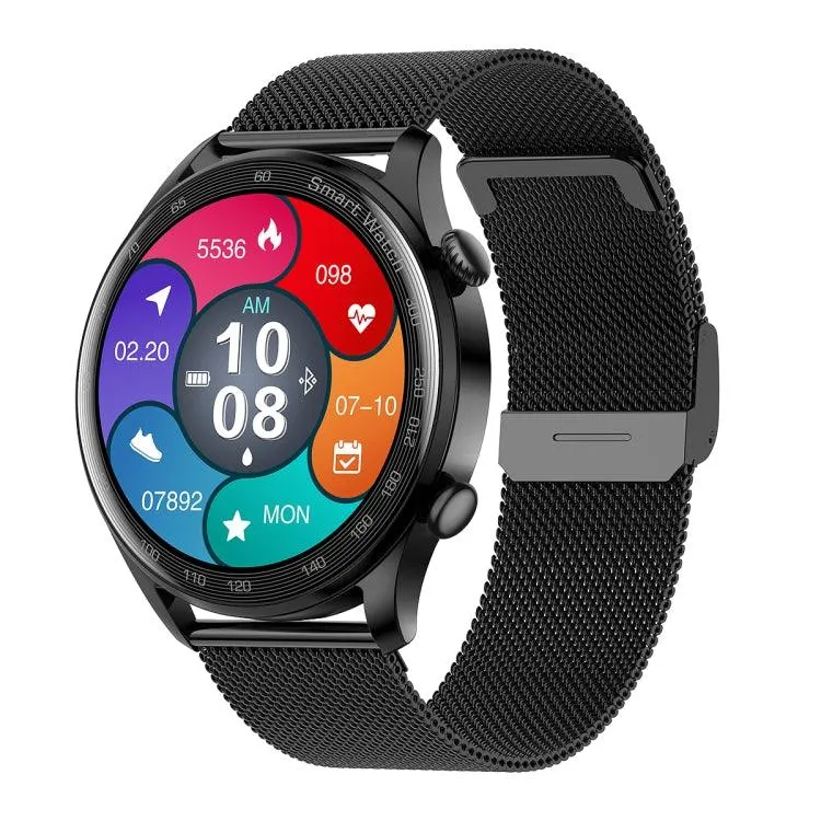 Premium AK32 1.36" IPS Smart Watch with Bluetooth Calling & Blood Oxygen Monitoring - Stylish Steel Band