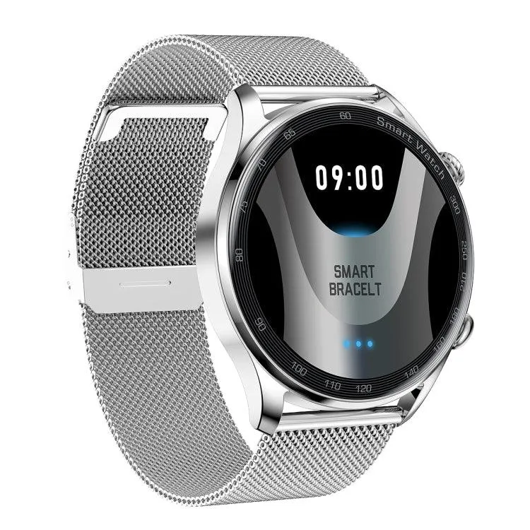 Premium AK32 1.36" IPS Smart Watch with Bluetooth Calling & Blood Oxygen Monitoring - Stylish Steel Band