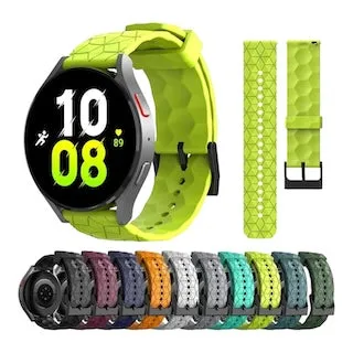 Quicksilver 20mm Range compatible Silicone Football Pattern Watch Straps