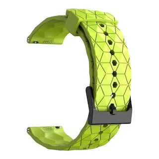 Quicksilver 20mm Range compatible Silicone Football Pattern Watch Straps