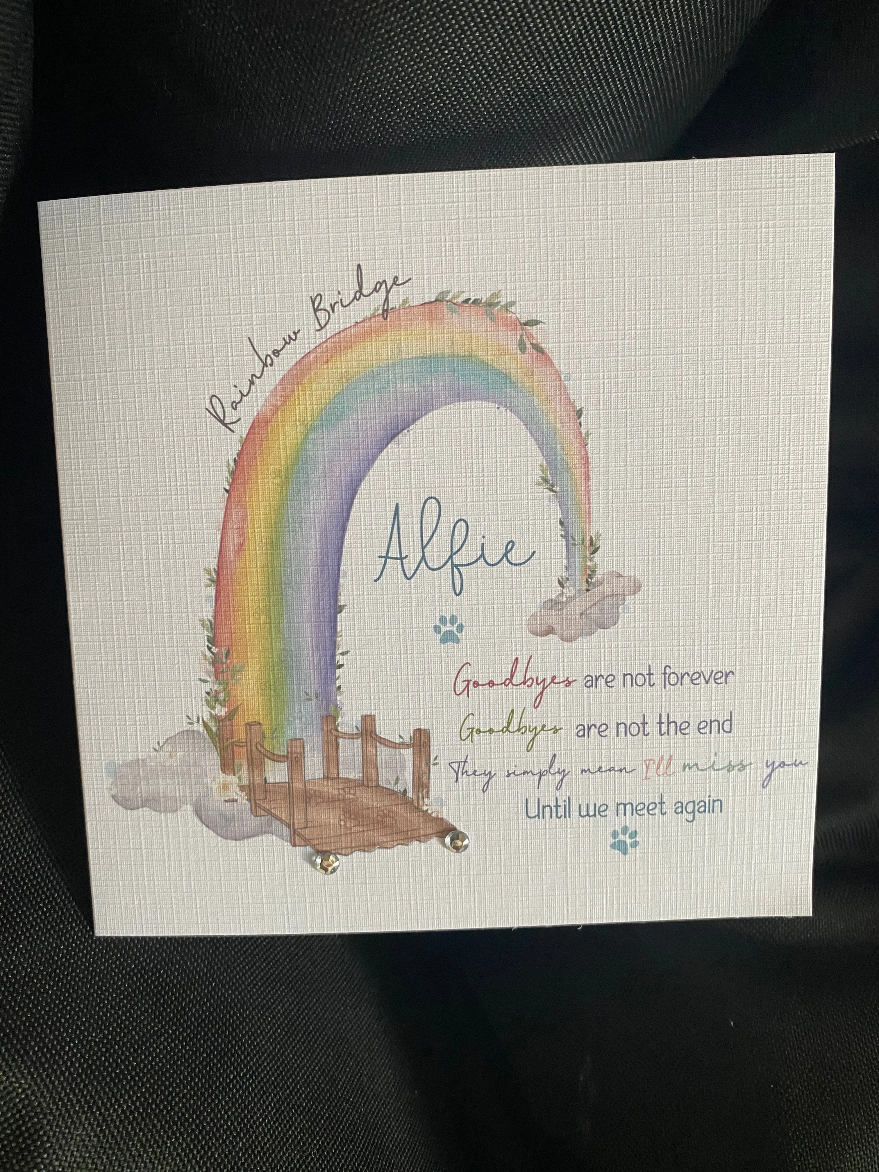 Rainbow Bridge Greeting Card