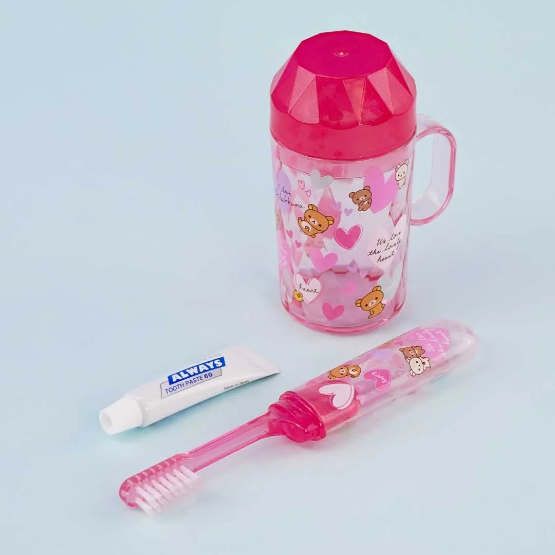 Rilakkuma Heart Toothbrush Set