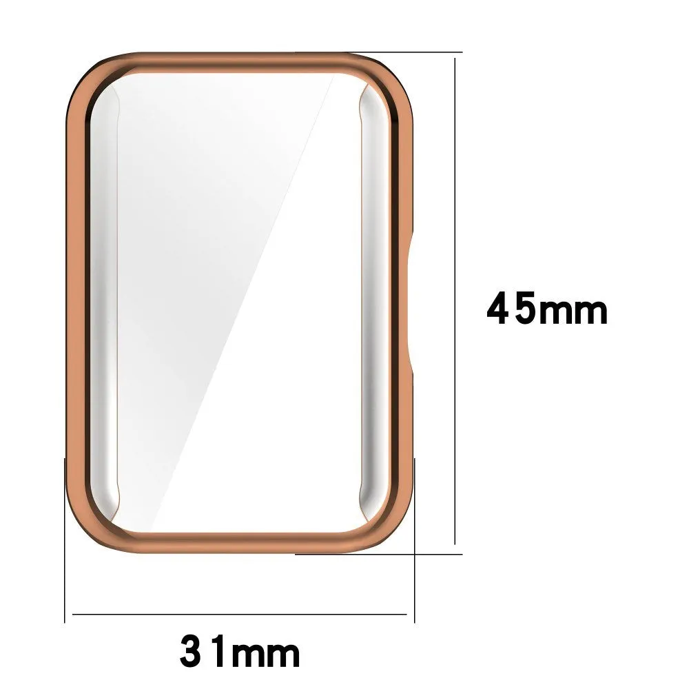 Samsung Galaxy Fit3 Plastik Cover m. Indbygget Skærmbeskytter - Guld