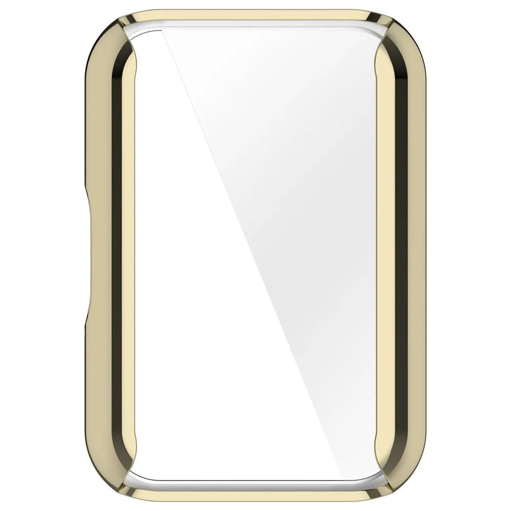 Samsung Galaxy Fit3 Plastik Cover m. Indbygget Skærmbeskytter - Guld