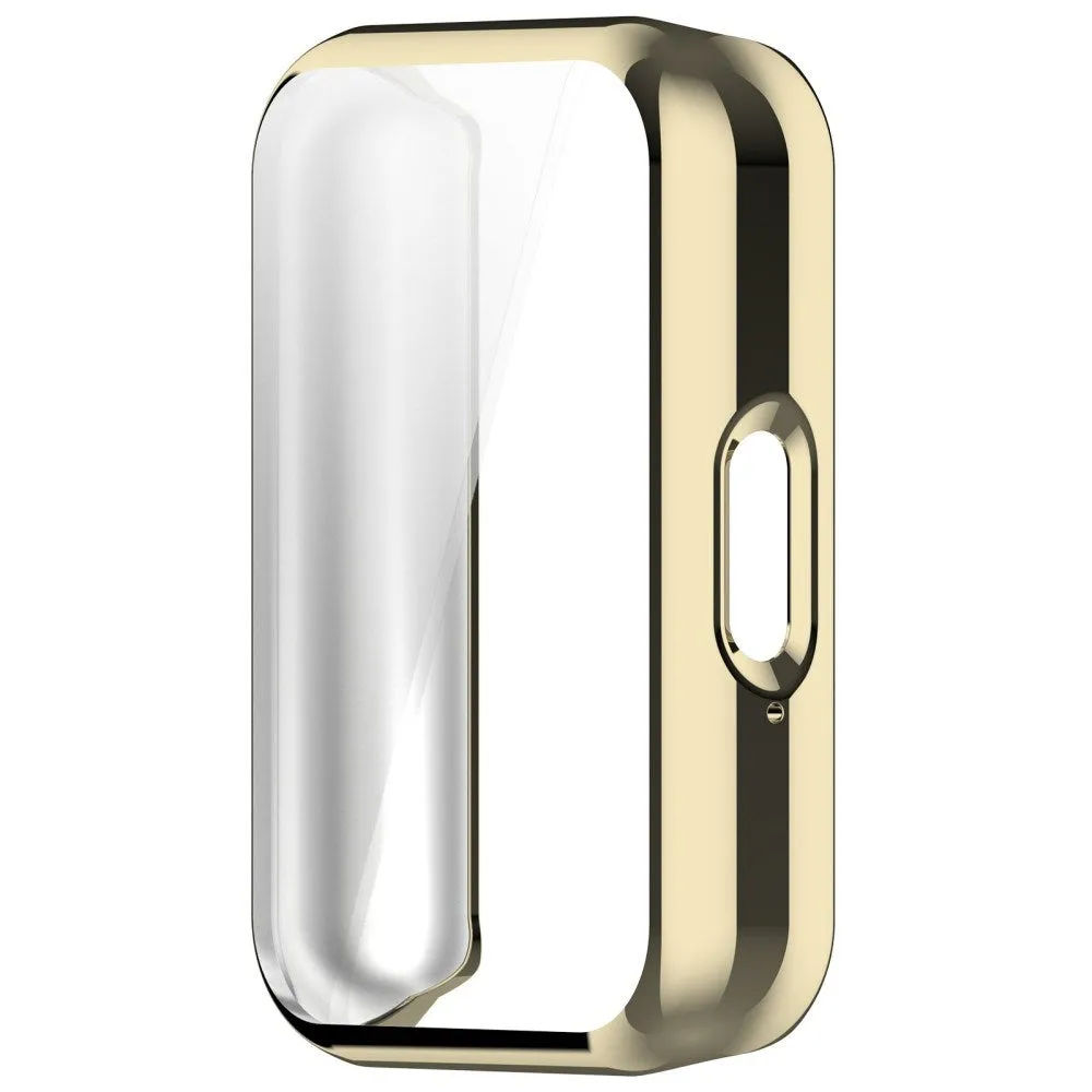 Samsung Galaxy Fit3 Plastik Cover m. Indbygget Skærmbeskytter - Guld