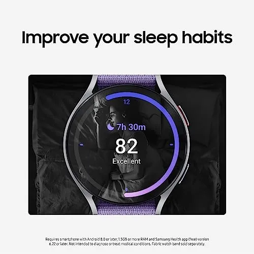 SAMSUNG Galaxy Watch 6 40mm Bluetooth Smartwatch, Fitness Tracker, Personalized HR Zones, Advanced Sleep Coaching, Heart Monitor, BIA Sensor for Health Wellness Insights, Big Screen, US Version, Gold