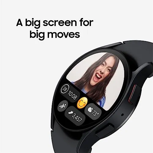 SAMSUNG Galaxy Watch 6 40mm Bluetooth Smartwatch, Fitness Tracker, Personalized HR Zones, Advanced Sleep Coaching, Heart Monitor, BIA Sensor for Health Wellness Insights, Big Screen, US Version, Gold