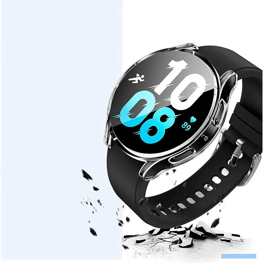 Samsung Galaxy Watch 6 (44mm) TECH-PROTECT Defense Cover m. Indbygget Skærmbeskytter - Sort