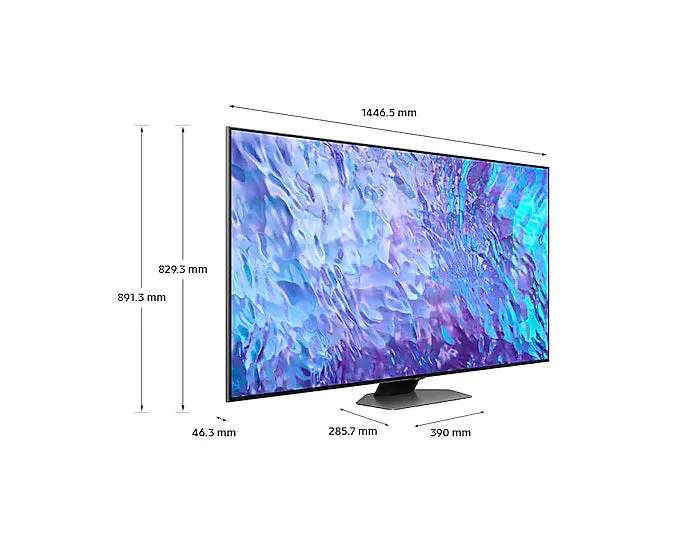 Samsung Series 8 Qe65q80catxxh Tv 165.1 Cm (65") 4K Ultra Hd Smart Tv Wi-Fi Grey