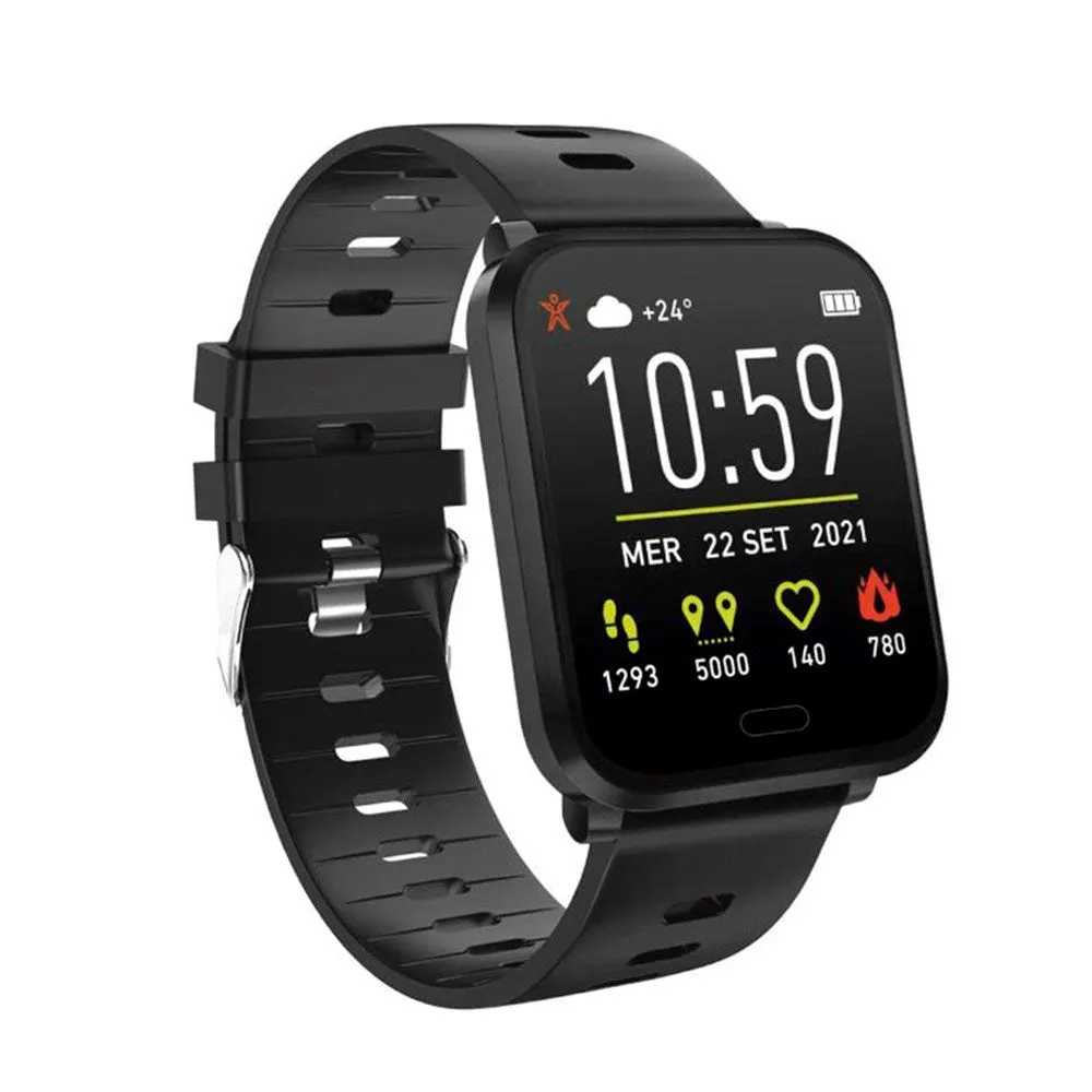 SBS Beat Spirit Smartwatch m. Søvntracker & Skridttæller - Sort