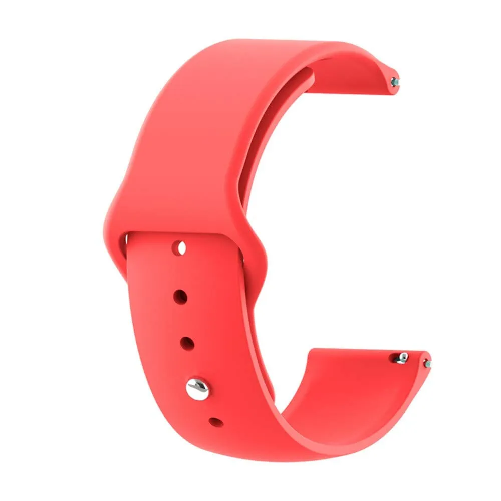 Silicone Button Style Watch Straps Compatible with Citizen 22mm Range