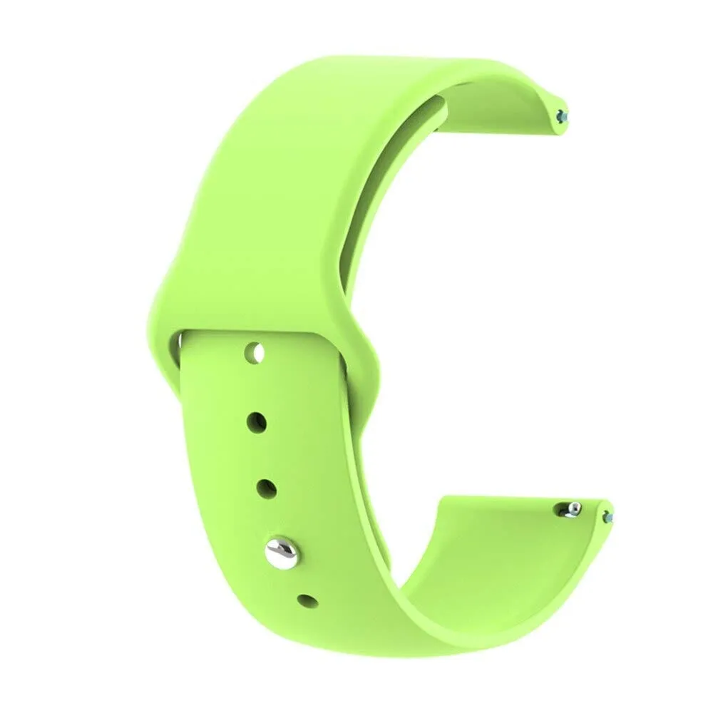 Silicone Button Style Watch Straps Compatible with Citizen 22mm Range