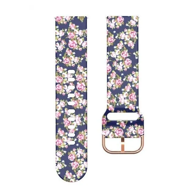 Silicone Pattern Watch Straps compatible with the Fossil Women's Gen 4 Q Venture HR