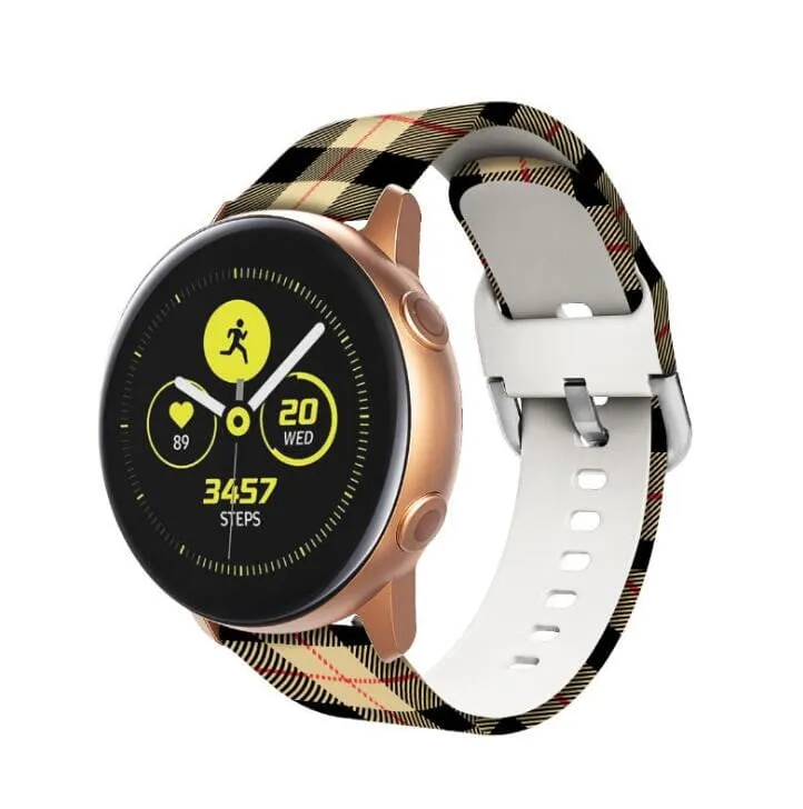 Silicone Pattern Watch Straps compatible with the Garmin Approach S40