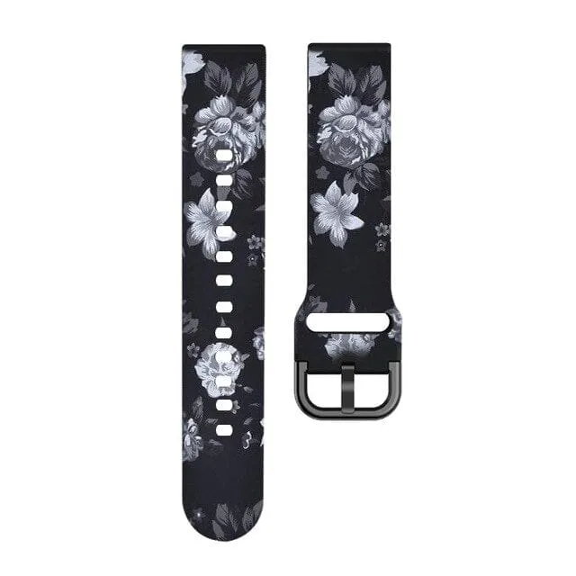 Silicone Pattern Watch Straps compatible with the Garmin Venu 3s