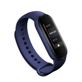 (Size S) Xiaomi Mi Band 6 / Mi Band 5 Silicone Sports Wristband (Joint circumference 150-220mm) - Blue