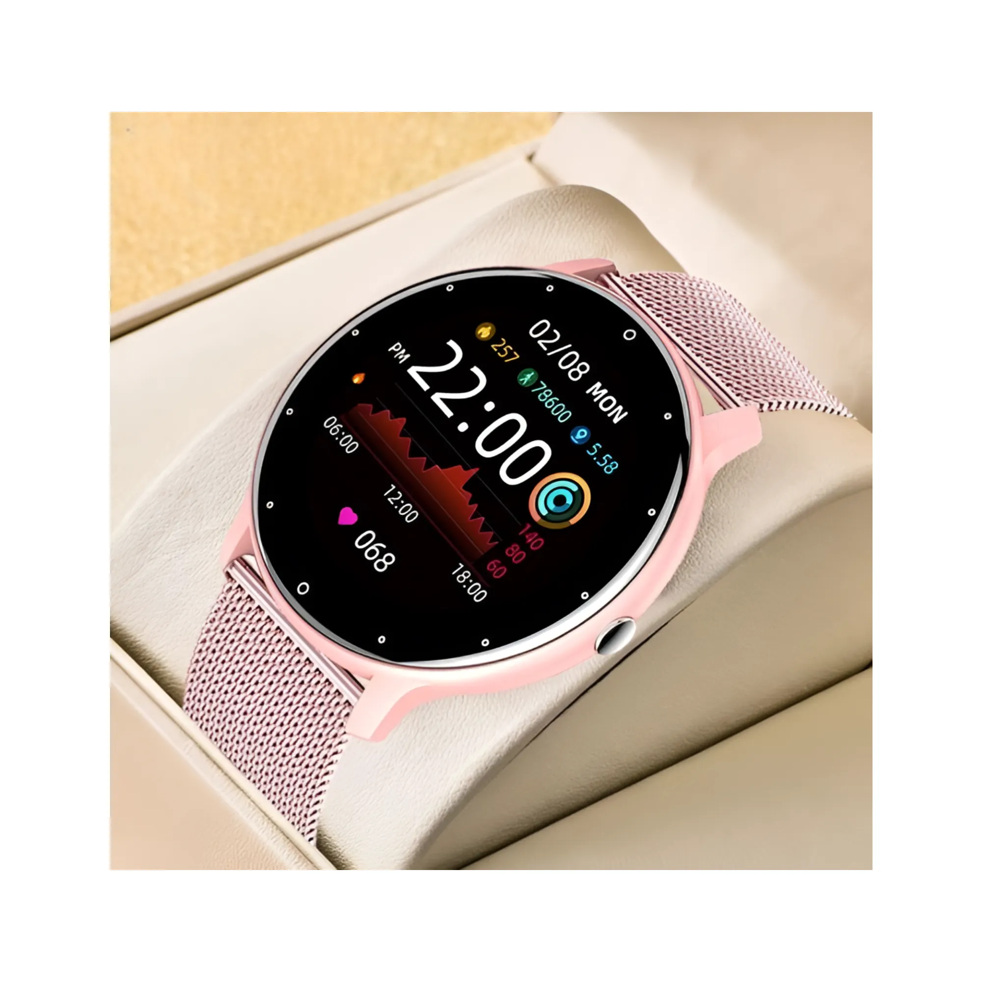 Smart Watch with Heart Rate Monitoring & Activity Tracker IP67 Waterproof