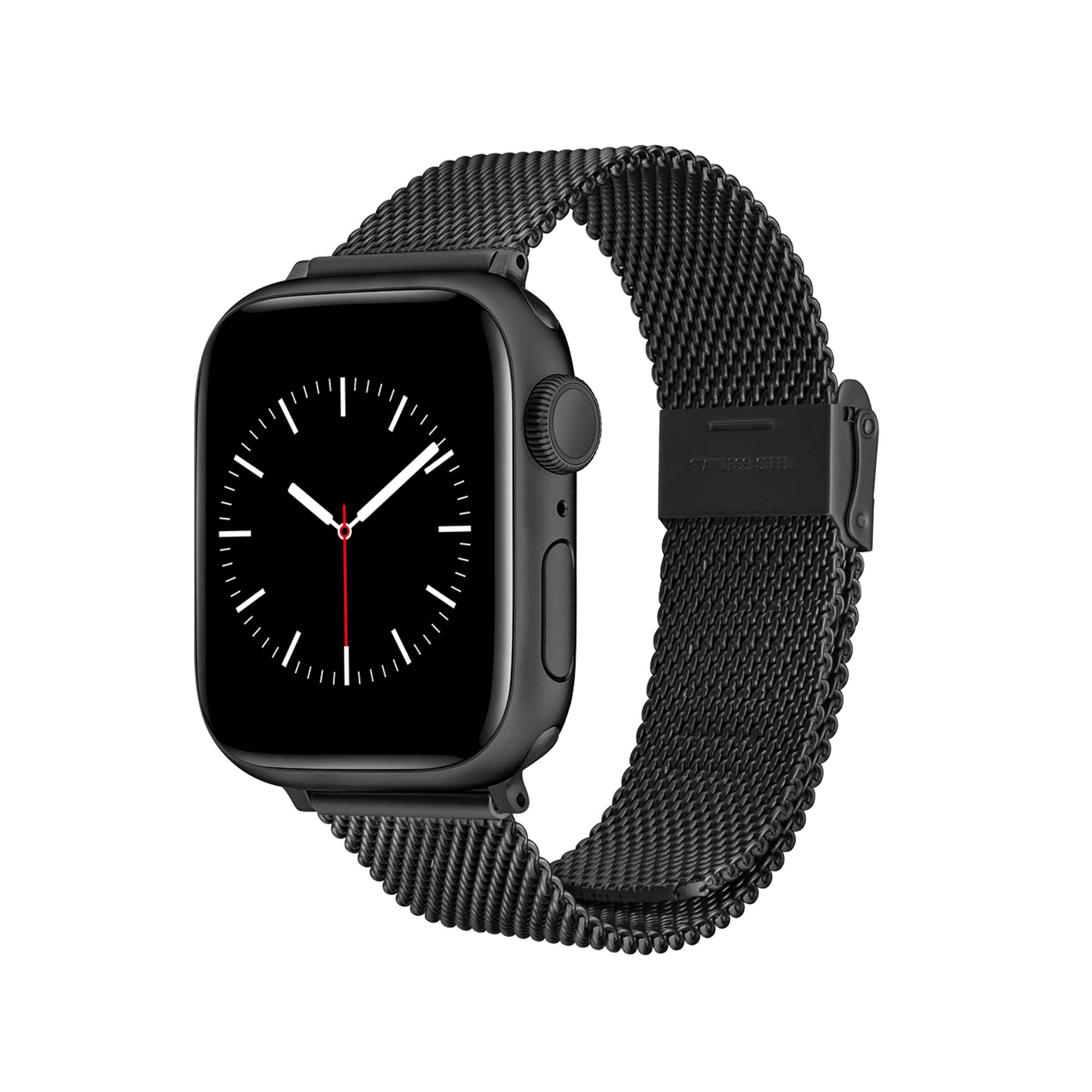 Smartwatch Sandblasted Mesh Strap Black