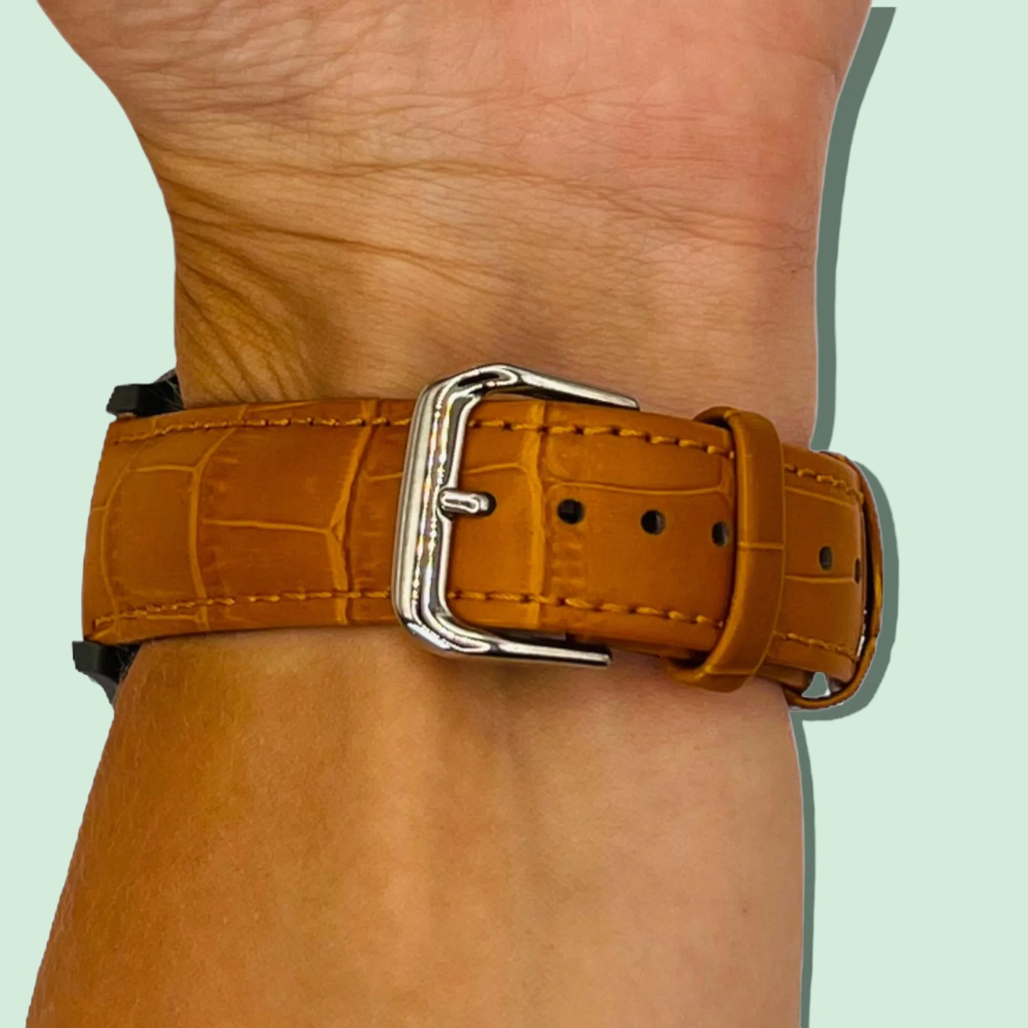 Snakeskin Leather Watch Straps Compatible with the T92 Smartwatch