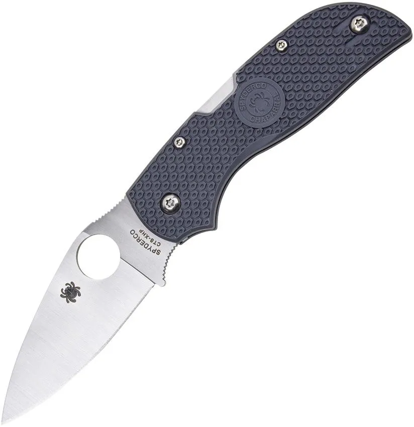 Spyderco Chaparral Lightweight Folding Knife 2.8in CTS XHP Steel Blade Gray FRN Handles