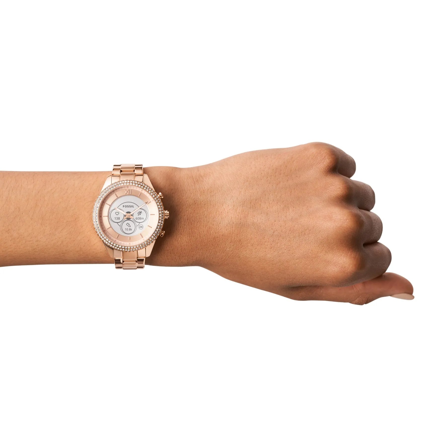 Stella Gen 6 Hybrid Smartwatch Rose Gold-Tone Stainless Steel