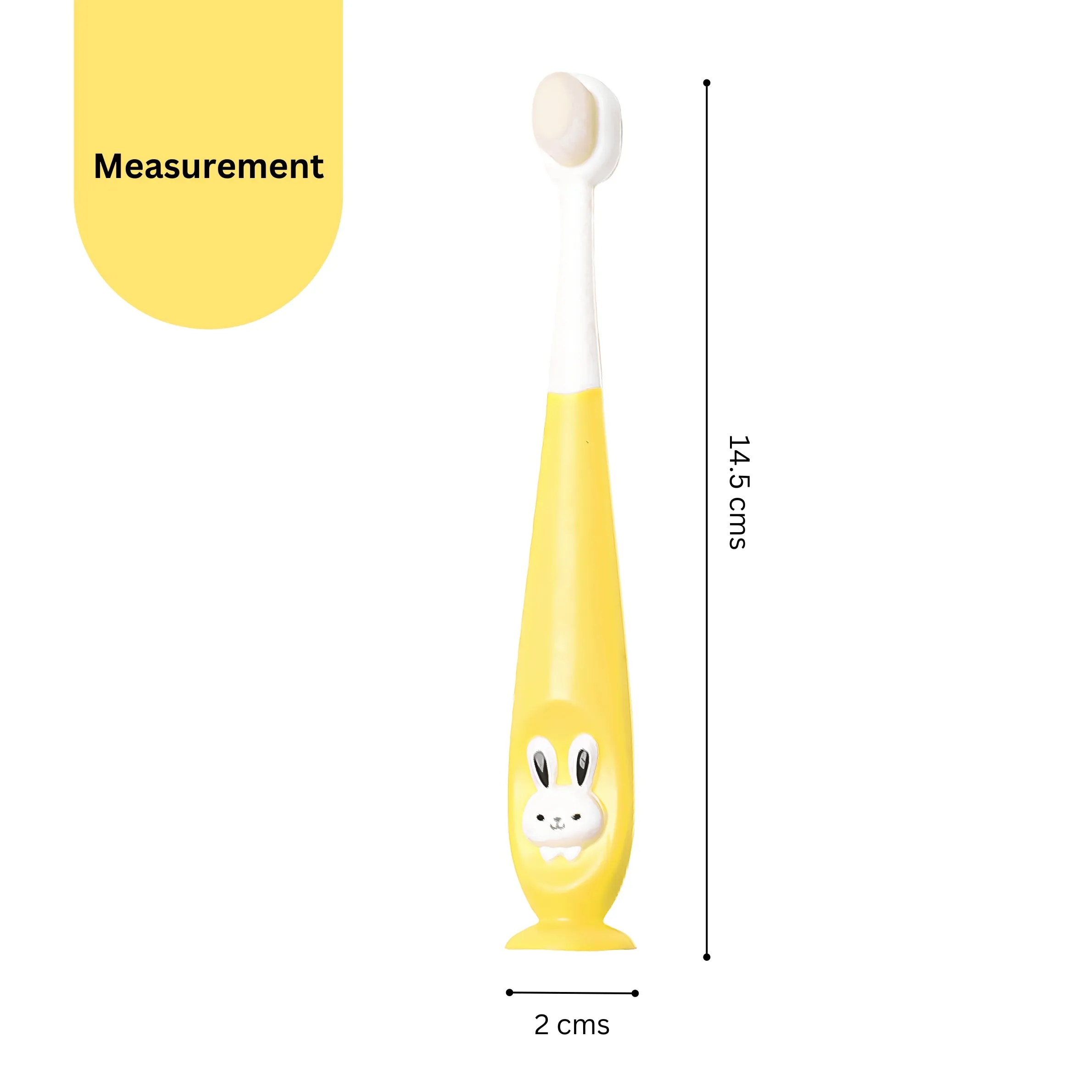 THE LITTLE LOOKERS Baby Toothbrush I Supersoft Bristles & Section Cup Base Tooth Brush for Kids/Babies/Toddlers - (Pack of 2)